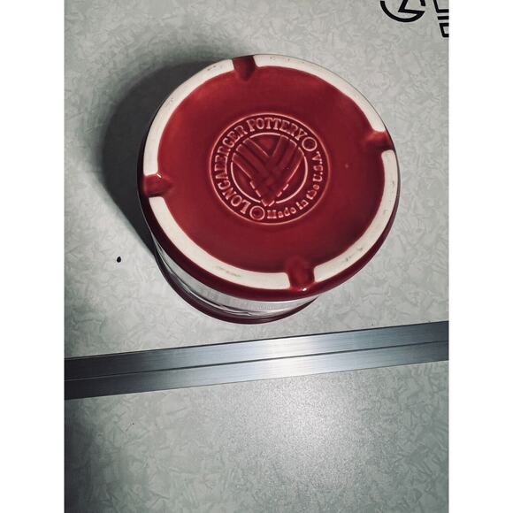 Longaberger Paprika Woven Traditions 1 Pint Crock w/Lid & Mcintosh Apple Candle - Picture 5 of 5